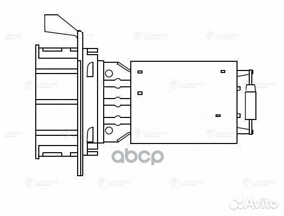 Резистор вентилятора отопителя LFR1509 luzar