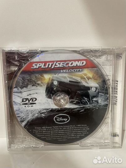 Игра Split Second на диске