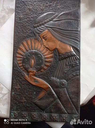 Картина медная чеканка