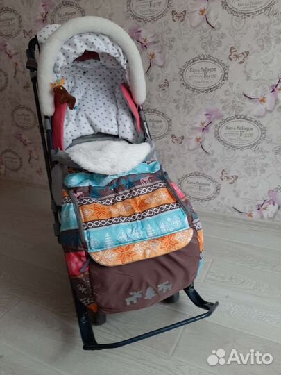 Санки-коляска детям