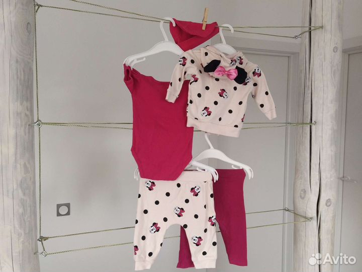 Одежда для девочки 3-6 месяцев