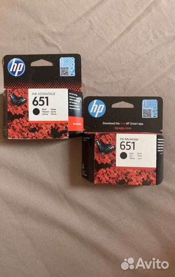 Картридж нр 651 черный оригинал