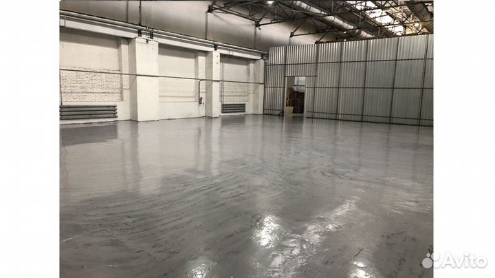 Полимерный наливной пол для склада