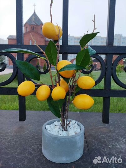 Искусственные цветы лимон, папоротник IKEA