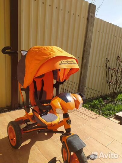 Детский трехколесный велосипед lamborghini