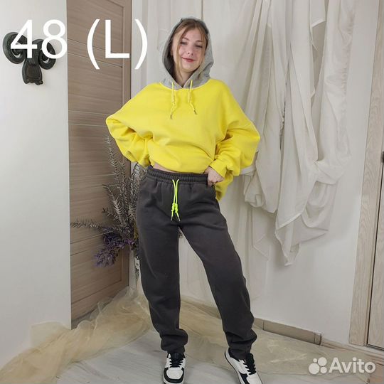 Джоггеры с флисом 7986