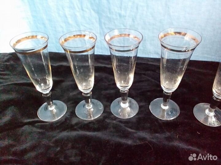 Фужеры, рюмки, стопки винтажные и свадебные