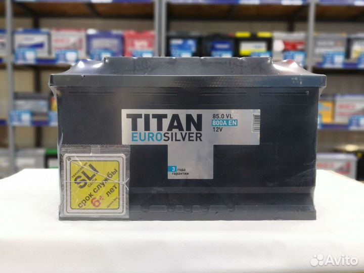 Аккумулятор Titan eurosilver 85ah 800А
