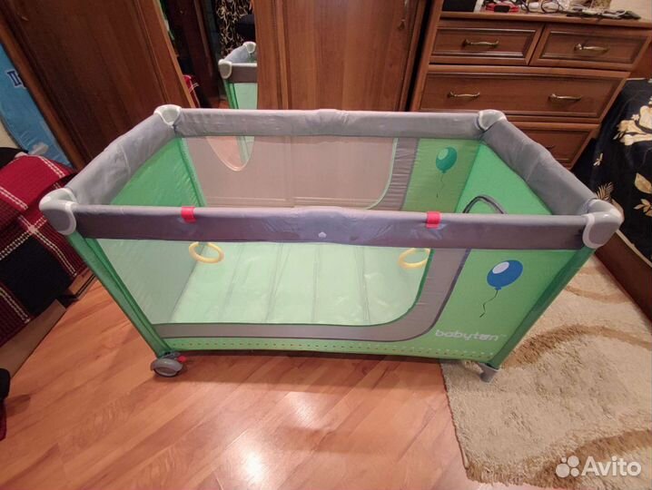 Детская кровать манеж с матрасом