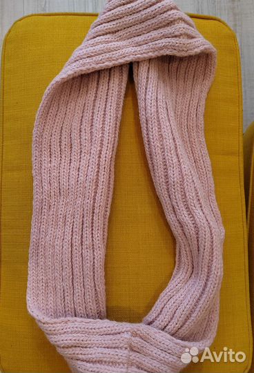 Комплект шапка и снуд женский