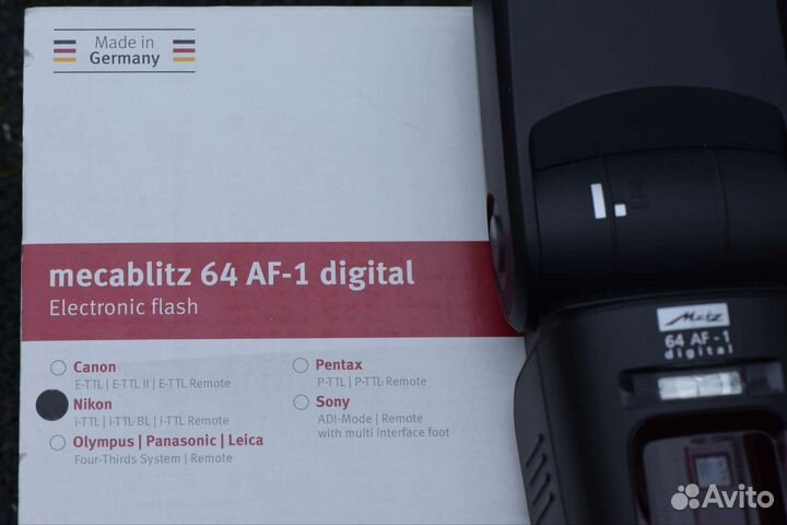 Вспышка Metz mecablitz 64 af-1 на камеры Nikon