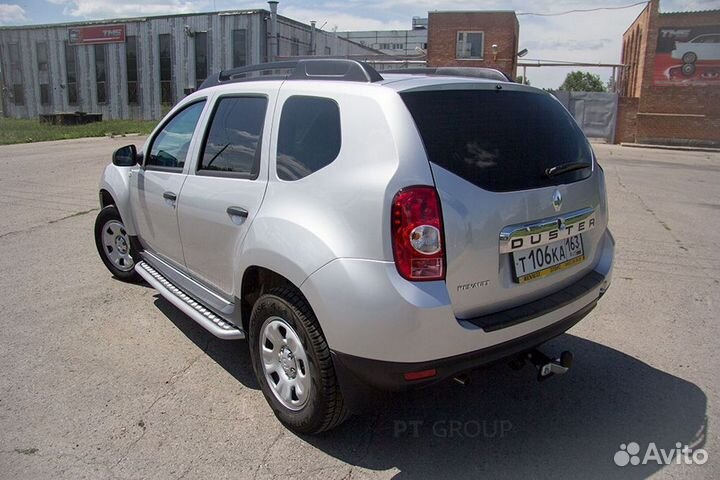Накладка на задний бампер (ABS) Renault duster