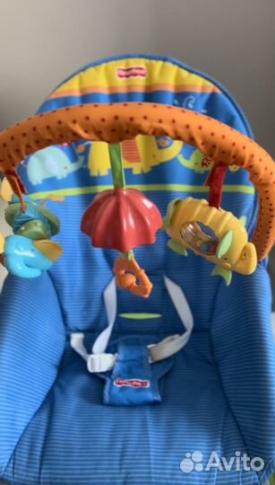 Шезлонг детский/электрокачель Fisher Price