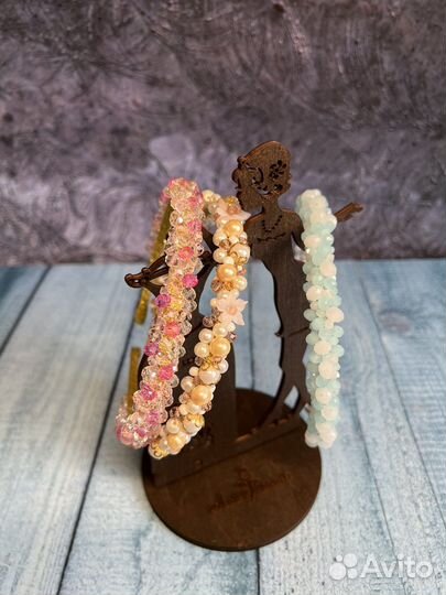 Ободок для волос со стразами