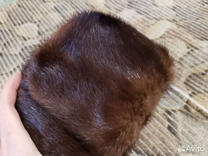 Норковая шапка мужская