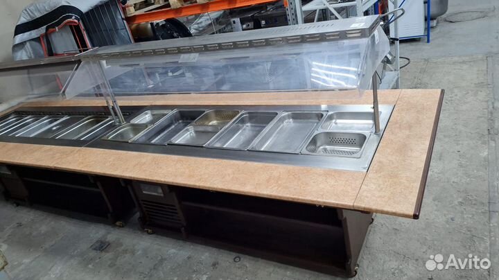 Стол шведский тепловой tecfrigo isola 6M BM темный