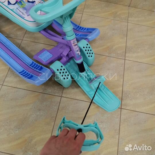 Снегокат с колесной базой Тимка спорт 6 пингвины