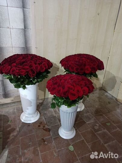 51 роза, большой букет из роз, доставка
