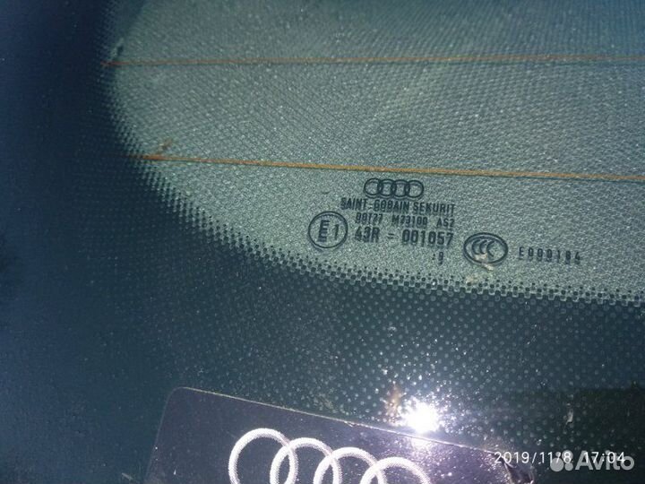 Стекло заднее Audi A4 8K2 cdnc 2007-2015