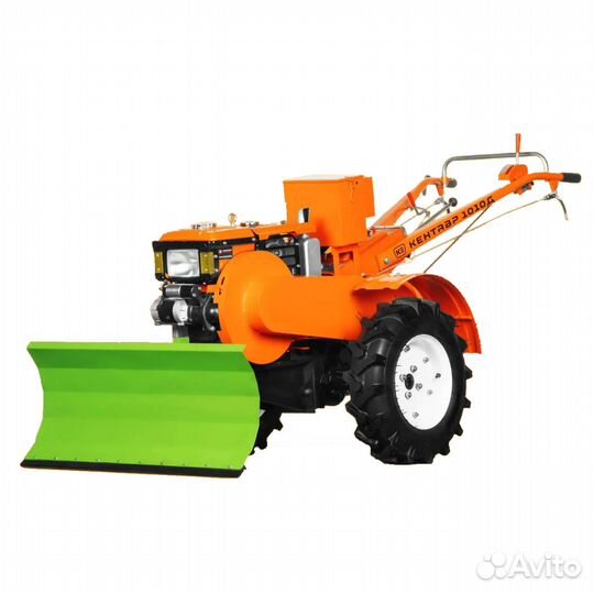 Мотоблок с отвалом для чистки снега