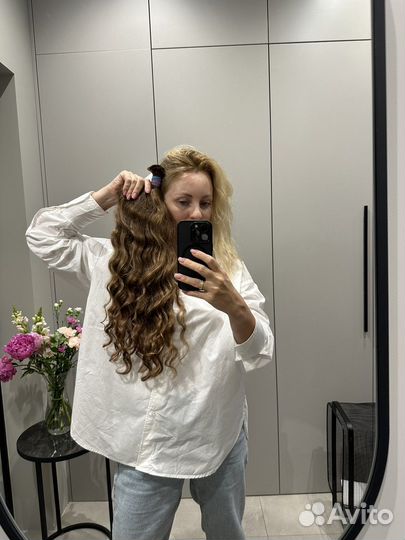 58(62)см Детские волосы волны для наращивания