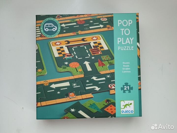 Djeco пазл гигант Трассы