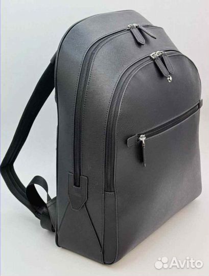 Рюкзак кожаный унисекс (Mont blanc )