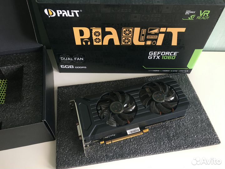 Видеокарта gtx 1060 6gb palit