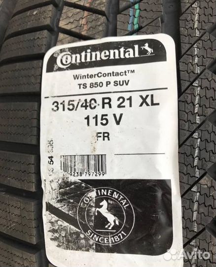 Continental ContiWinterContact TS 850P SUV 315/40 R21 115V