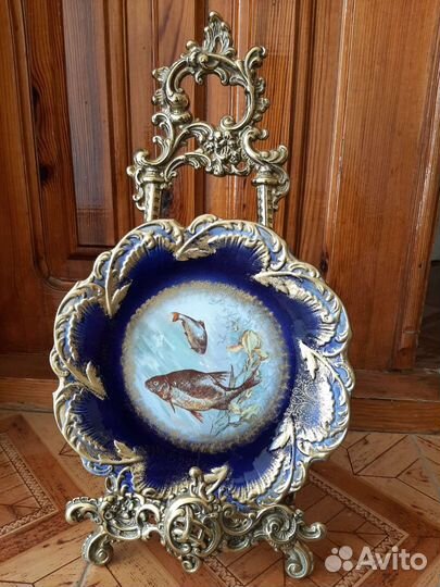Блюдо антикарное настенное