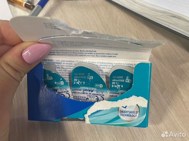 Линзы air optix -1.00