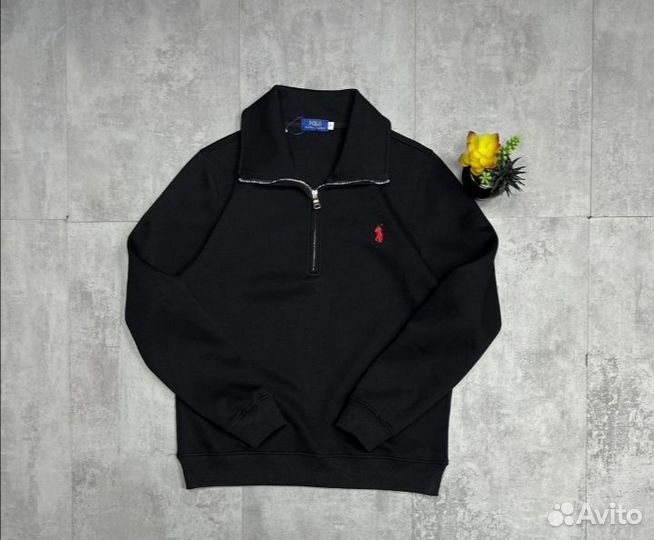 Джемпер polo Полузамок черная