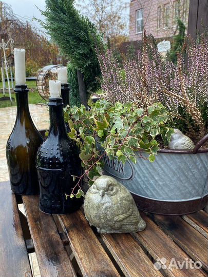 Птичка из бетона.Декор для сада