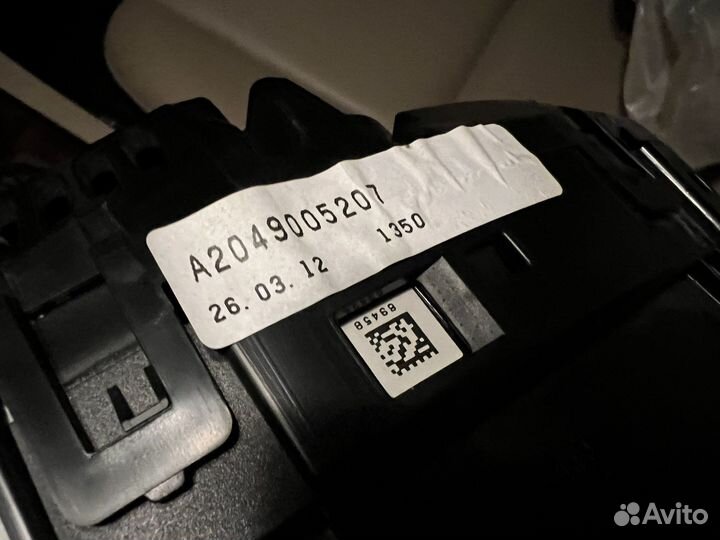 Панель приборов Мерседес GLK X204 (дорест)