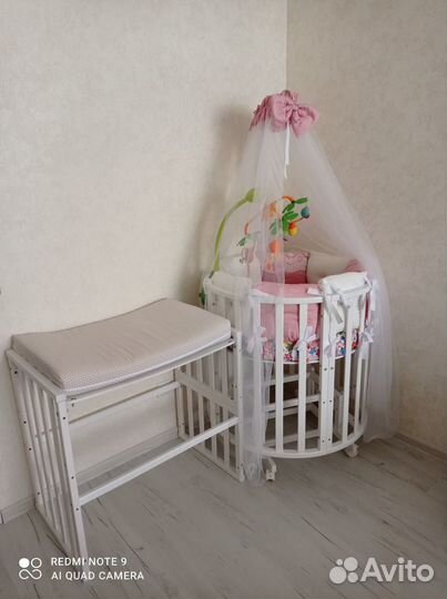 Бортик в кроватку, балдахин, держатель балдахина