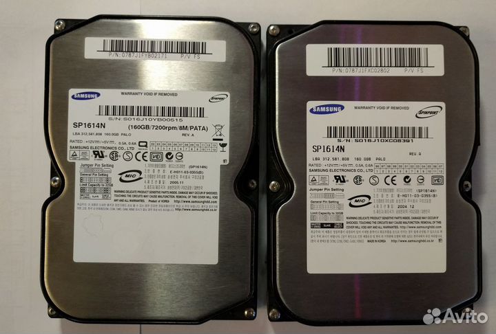 Жесткие диски HDD IDE(PATA),SATA 3,5”