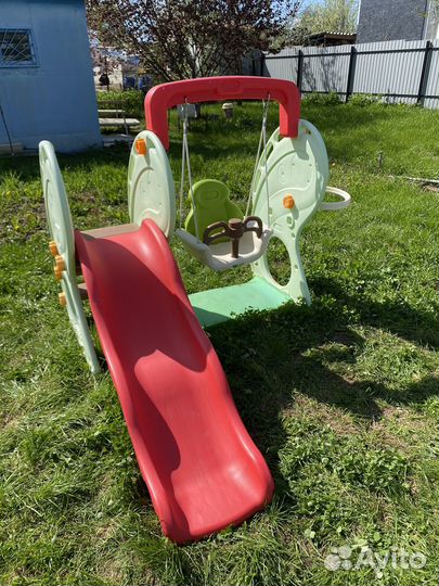 Детская горка и качели бу
