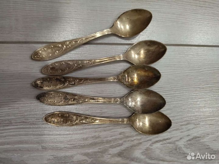 Ложки кофейные СССР мельхиор 1970 годов