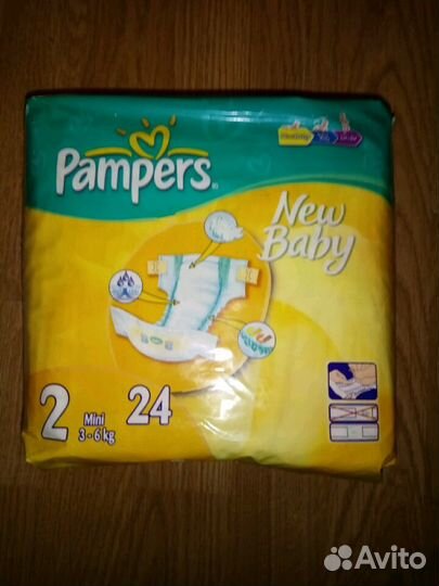 Подгузники Pampers 2