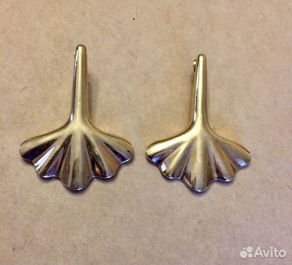 Клипсы серьги винтаж Лондон Париж