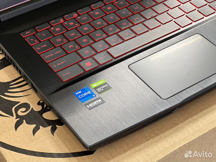 Новый MSI 144Hz Core i5 11400H GTX1650 Металл