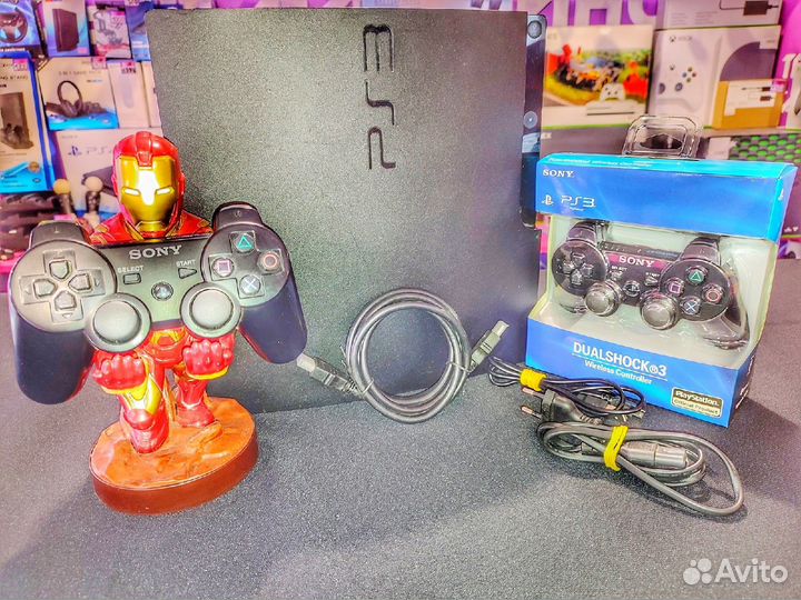 Sony PS3 Slim 320GB Прошитая с играми + Гарантия