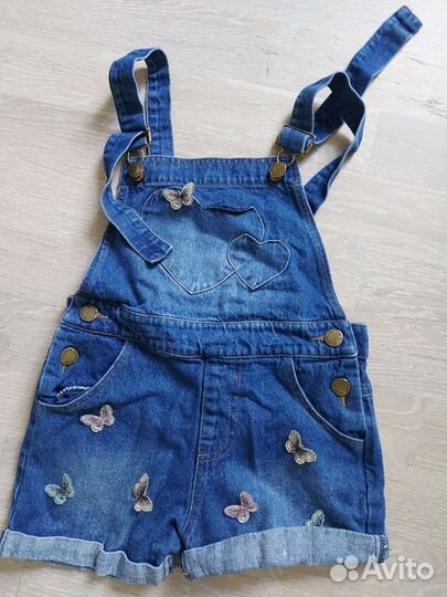 Джинсовые шорты для девочки 128