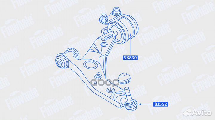 Сайлентблок рычага ford focus II/mazda 3