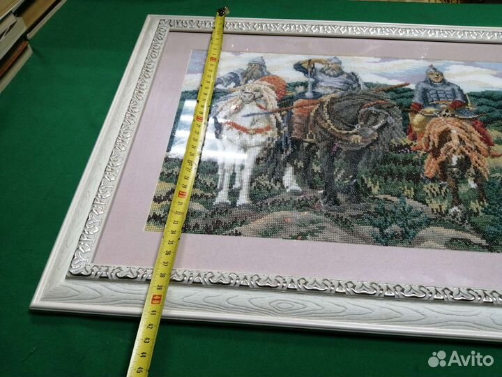 Вышивка три богатыря