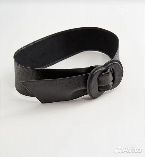 Пояс Mango натуральная кожа