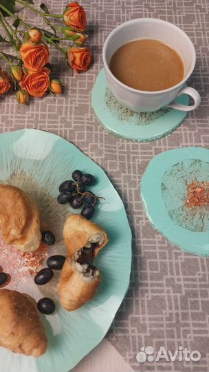 Сервировочный набор из эпоксидной смолы