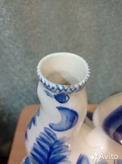 44 см. Штоф графин Петух. Конаково. 50-е