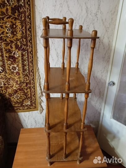 Этажерка деревянная старинная