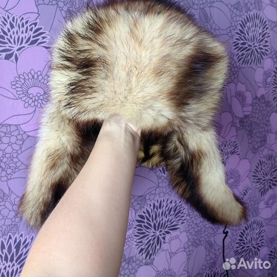 Шапка ушанка хорёк